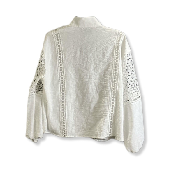 SOLD-Tuckernuck White Eyelet Jane Blouse - Picture 10 of 10